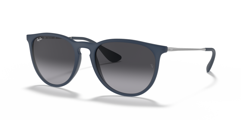 แว่นกันแดด Rayban Erika RB4171-60028G Rubber Blue Grey Gradient Rayban Erika RB4171-60028G น้ำเงินด้าน แว่นกันแดดทรงกลม