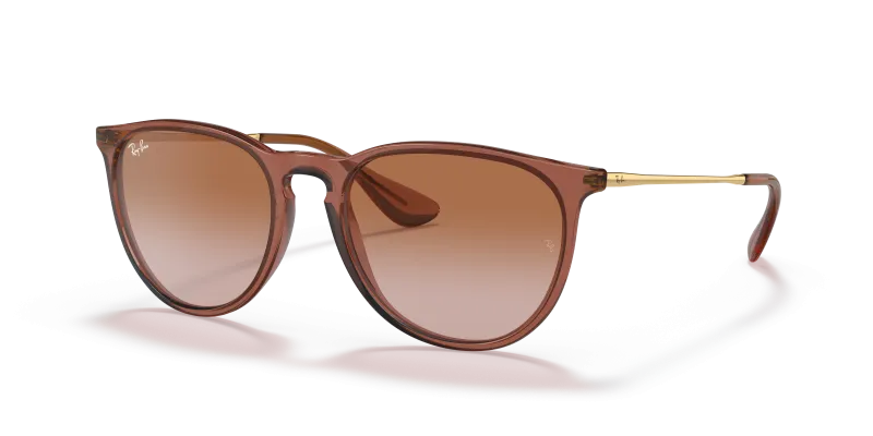 Rayban Erika RB4171 659013 กรอบน้ำตาลอ่อนโปร่งใส เลนส์ไล่ระดับน้ำตาล