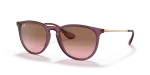 Rayban Erika RB4171 659114 กรอบม่วงโปร่งใส เลนส์ไล่ระดับชมพู
