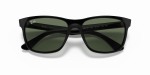 แว่นกันแดด Rayban RB4181-601 Black Dark Green Rayban RB4181-601 ดำ close-up ด้านหน้า