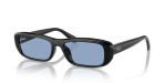 แว่นกันแดด Rayban RB4436D-667772 Black Light Blue Rayban RB4436D Black Light Blue ทรงหมอน