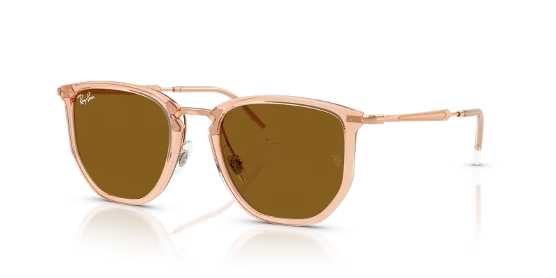 แว่นกันแดด Rayban RB4451-680133 Transparent Beige Brown Rayban RB4451 Transparent Beige Rose Gold
