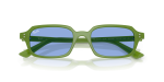 แว่นกันแดด Rayban Zuri RB4455F-681080 Cloudy Jungle Green Blue Rayban Zuri RB4455F 681080 close-up ด้านหน้า