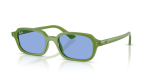 แว่นกันแดด Rayban Zuri RB4455F-681080 Cloudy Jungle Green Blue Rayban Zuri RB4455F 681080 แว่นกันแดดเขียวจังเกิลเมฆหมอก Unisex