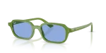 Rayban Zuri RB4455F 681080 แว่นกันแดดเขียวจังเกิลเมฆหมอก Unisex