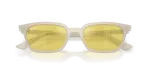 แว่นกันแดด Rayban Zaya RB4456F-68086D Cloudy Warm White Yellow Mirror Rayban Zaya RB4456F 68086D close-up ด้านหน้า