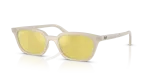 แว่นกันแดด Rayban Zaya RB4456F-68086D Cloudy Warm White Yellow Mirror Rayban Zaya RB4456F 68086D กรอบขาว เลนส์เหลืองมิเรอร์