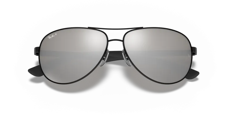 Rayban RB8313-002/K7 ดำ close-up ด้านหน้า