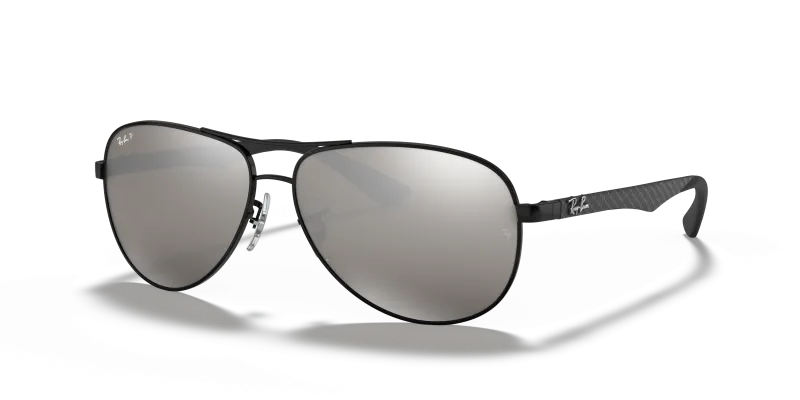 Rayban RB8313-002/K7 ดำ แว่นกันแดดทรงนักบินเลนส์โพลาไรซ์ปรอททึบ สำหรับผู้ชาย