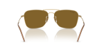 แว่นกันแดด Rayban Caravan Reverse RBR0102S-001/83 Arista Polarized Dark Brown Rayban RBR0102S-001/83 อะริสต้าทอง ขาแว่นด้านใน