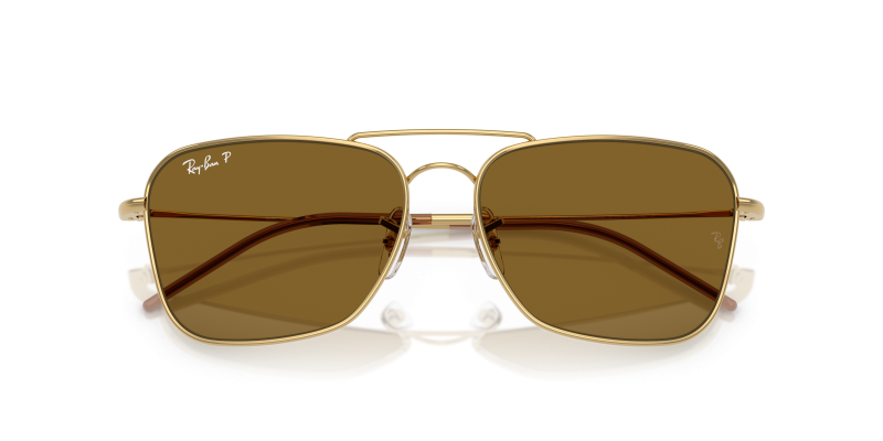 Rayban RBR0102S-001/83 อะริสต้าทอง close-up ด้านหน้า