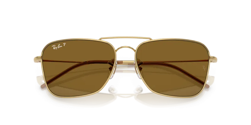 Rayban RBR0102S-001/83 อะริสต้าทอง close-up ด้านหน้า