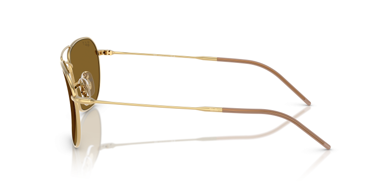แว่นกันแดด Rayban RBR0102S-001/83 อะริสต้าทอง มุมข้าง ทรงสี่เหลี่ยมจัตุรัสเต็มขอบ