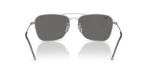 แว่นกันแดด Rayban Caravan Reverse RBR0102S-003/GS Silver Rayban RBR0102S 003GS ขาแว่นด้านใน