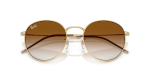 Rayban Round Reverse RBR0103S-001/CB อะริสต้าทอง close-up ด้านหน้า