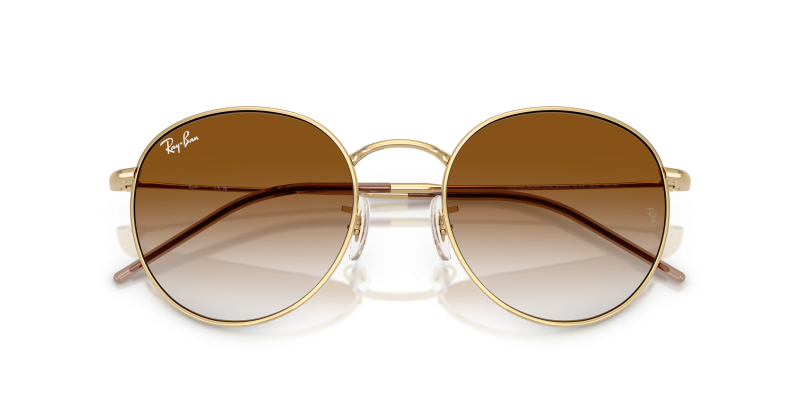 Rayban Round Reverse RBR0103S-001/CB อะริสต้าทอง close-up ด้านหน้า