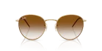 แว่นกันแดด Rayban Round Reverse RBR0103S-001/CB Arista Clear Gradient Brown Rayban Round Reverse RBR0103S-001/CB อะริสต้าทอง ด้านหน้า