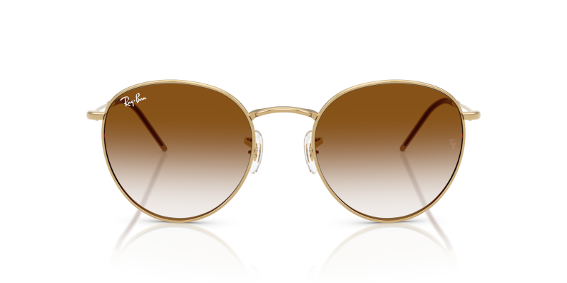 Rayban Round Reverse RBR0103S-001/CB อะริสต้าทอง ด้านหน้า