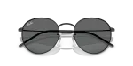 แว่นกันแดด Rayban Round Reverse RBR0103S-002/GR Black Dark Grey Rayban Round Reverse RBR0103S 002 GR close-up ด้านหน้า