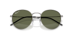 แว่นกันแดด Rayban Round Reverse RBR0103S-004/9A Gunmetal Green Rayban Round Reverse RBR0103S 004 9A close-up ด้านหน้า