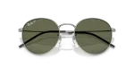 แว่นกันแดด Rayban Round Reverse RBR0103S-004/9A Gunmetal Green Rayban Round Reverse RBR0103S 004 9A close-up ด้านหน้า