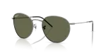 แว่นกันแดด Rayban Round Reverse RBR0103S-004/9A Gunmetal Green Rayban Round Reverse RBR0103S 004 9A แว่นกันแดดกันเมทัล