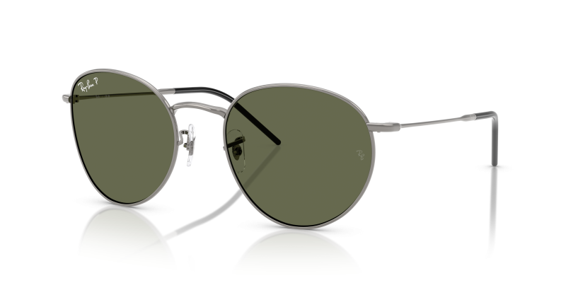 แว่นกันแดด Rayban Round Reverse RBR0103S-004/9A Gunmetal Green Rayban Round Reverse RBR0103S 004 9A แว่นกันแดดกันเมทัล