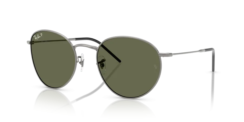 แว่นกันแดด Rayban Round Reverse RBR0103S-004/9A Gunmetal Green Rayban Round Reverse RBR0103S 004 9A แว่นกันแดดกันเมทัล