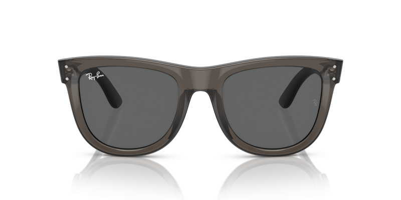 Rayban Wayfarer Reverse RBR0502S-6707GR เทาเข้มโปร่งใส ด้านหน้า