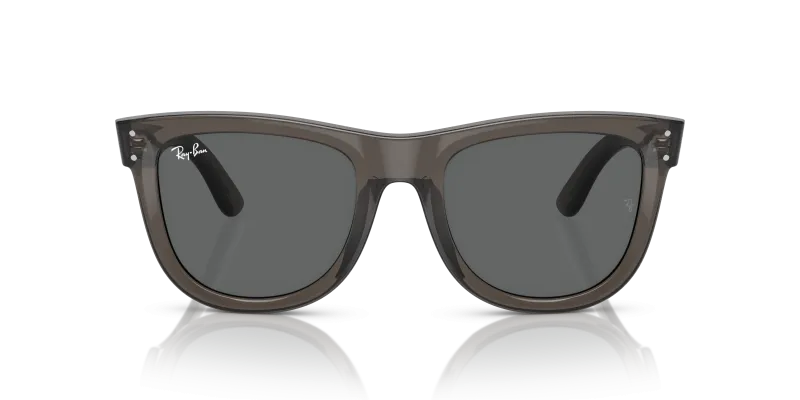 Rayban Wayfarer Reverse RBR0502S-6707GR เทาเข้มโปร่งใส ด้านหน้า