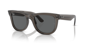 Rayban Wayfarer Reverse RBR0502S-6707GR เทาเข้มโปร่งใส แว่นกันแดดทรงสี่เหลี่ยมจัตุรัส