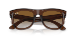 แว่นกันแดด Rayban Wayfarer Reverse RBR0502S-6709CB Transparent Brown Rayban Wayfarer Reverse RBR0502S 6709CB close-up ด้านหน้า
