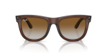แว่นกันแดด Rayban Wayfarer Reverse RBR0502S-6709CB Transparent Brown Rayban Wayfarer Reverse RBR0502S 6709CB แว่นกันแดดด้านหน้า