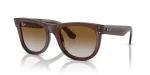 แว่นกันแดด Rayban Wayfarer Reverse RBR0502S-6709CB Transparent Brown Rayban Wayfarer Reverse RBR0502S 6709CB กรอบน้ำตาลโปร่งใส เลนส์น้ำตาลไล่ระดับ