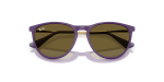 แว่นกันแดดเด็ก Rayban Junior Erika RJ9060SF-717973 Purple Rubber Rayban Junior Erika RJ9060SF 717973 close-up ด้านหน้า
