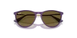 แว่นกันแดดเด็ก Rayban Junior Erika RJ9060SF-717973 Purple Rubber Rayban Junior Erika RJ9060SF 717973 close-up ด้านหน้า