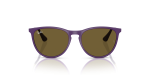 แว่นกันแดดเด็ก Rayban Junior Erika RJ9060SF-717973 Purple Rubber Rayban Junior Erika RJ9060SF 717973 ด้านหน้า