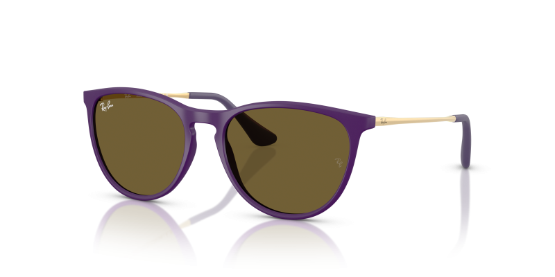แว่นกันแดดเด็ก Rayban Junior Erika RJ9060SF-717973 Purple Rubber Rayban Junior Erika RJ9060SF 717973 แว่นกันแดดเด็กผู้หญิงม่วง