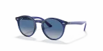 แว่นกันแดดเด็ก Rayban Junior RJ9064S-70624L Transparent Blue Rayban Junior RJ9064S 70624L กรอบน้ำเงินโปร่งใส เลนส์ไล่ระดับ