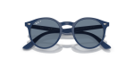 แว่นกันแดด Rayban RJ9064S-71612V Blue Dark Blue Polarized Rayban RJ9064S 71612V close-up ด้านหน้า