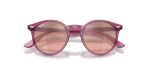 แว่นกันแดด Rayban RJ9064S-71867E Transparent Violet Rayban RJ9064S-71867E ม่วงโปร่งใส close-up ด้านหน้า