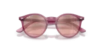 แว่นกันแดด Rayban RJ9064S-71867E Transparent Violet Rayban RJ9064S-71867E ม่วงโปร่งใส close-up ด้านหน้า