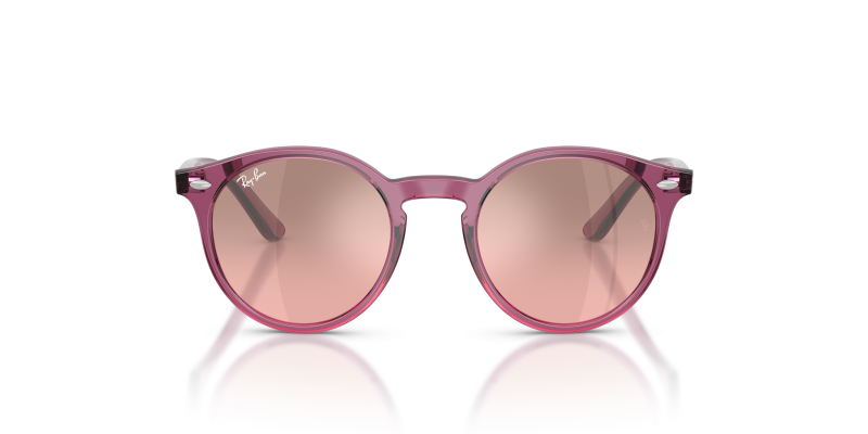 Rayban RJ9064S-71867E ม่วงโปร่งใส ด้านหน้า
