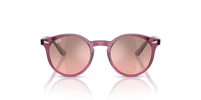 Rayban RJ9064S-71867E ม่วงโปร่งใส ด้านหน้า