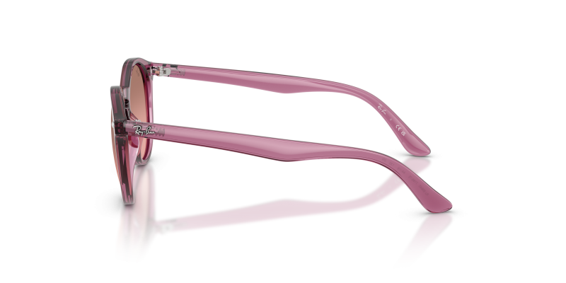 แว่นกันแดด Rayban RJ9064S-71867E ม่วงโปร่งใส มุมข้าง