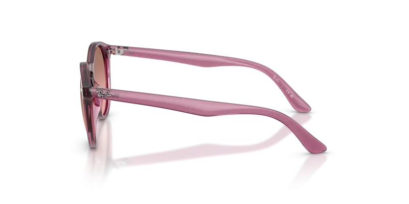 แว่นกันแดด Rayban RJ9064S-71867E ม่วงโปร่งใส มุมข้าง