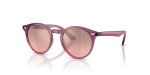แว่นกันแดด Rayban RJ9064S-71867E Transparent Violet Rayban RJ9064S-71867E ม่วงโปร่งใส แว่นกันแดดเด็กทรงแฟนทอส
