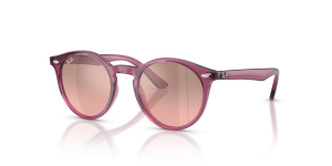 Rayban RJ9064S-71867E ม่วงโปร่งใส แว่นกันแดดเด็กทรงแฟนทอส