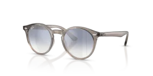 Rayban Junior RJ9064S 72207B กรอบเทาโปร่งใส เลนส์มิเรอร์ไล่สี