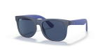 แว่นกันแดดเด็ก Rayban Junior Justin RJ9069S-706080 Transparent Blue Rayban Junior Justin RJ9069S 706080 แว่นกันแดดเด็กผู้ชายน้ำเงิน